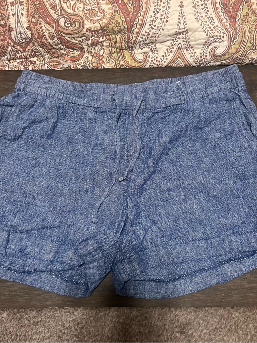 Old Navy Linen Blend Solid and Striped Shorts - Picture 8 of 12